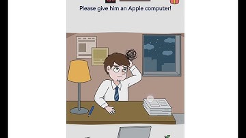Brain out 2 level 275 please give him an apple computer Walkthrough Solution