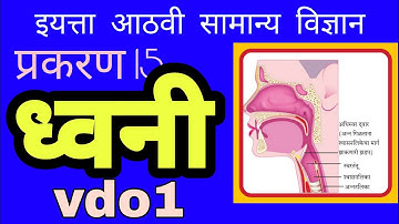 इयत्ता आठवी| सामान्य विज्ञान |प्रकरण 15| ध्वनी |vd 1| iyatta 8 vi |science| dhwani |Sound |