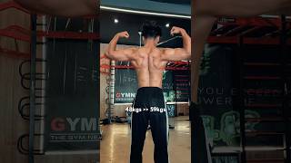 | 10 months consistency 48kgs to 59 kgs | #gym #trending #motivation #physiquetransformation #fypp