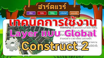 เทคนิคการใช้งาน Layer แบบ Global ในโปรแกรม Construct 2