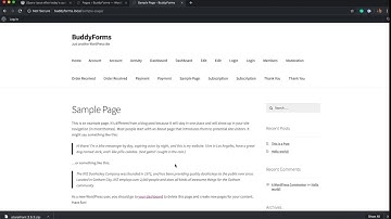 Redirect any Page to the BuddyPress Profile