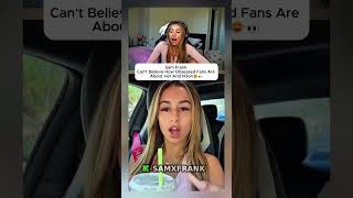 Sam Frank can’t believe how obsessed fans are about her and N3on😄👀#samfrank