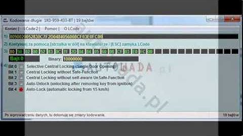 VAG - Automatyczne zamykanie centralnego zamka po przekroczeniu prędkości 15km/h