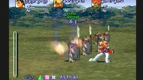 Xenogears (PS1) Deathblows: Elly, Bart, Rico