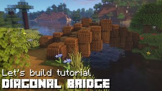 #Minecraft Diagonal Bridge | Let's build tutorial