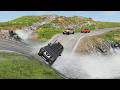 Mobil VS POTHOLES dan Air Deras - BeamNg.Drive #36 live 10