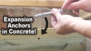 How to Install Sleeve Anchors (Expansion Anchors) in Concrete | The Fixer Clips