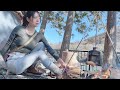 炊飯失敗 ザック20kgで無骨徒歩キャンプ 焚き火ソーセージ / Sausage on bonfire, Backpack camping, Japanese solo camping girl