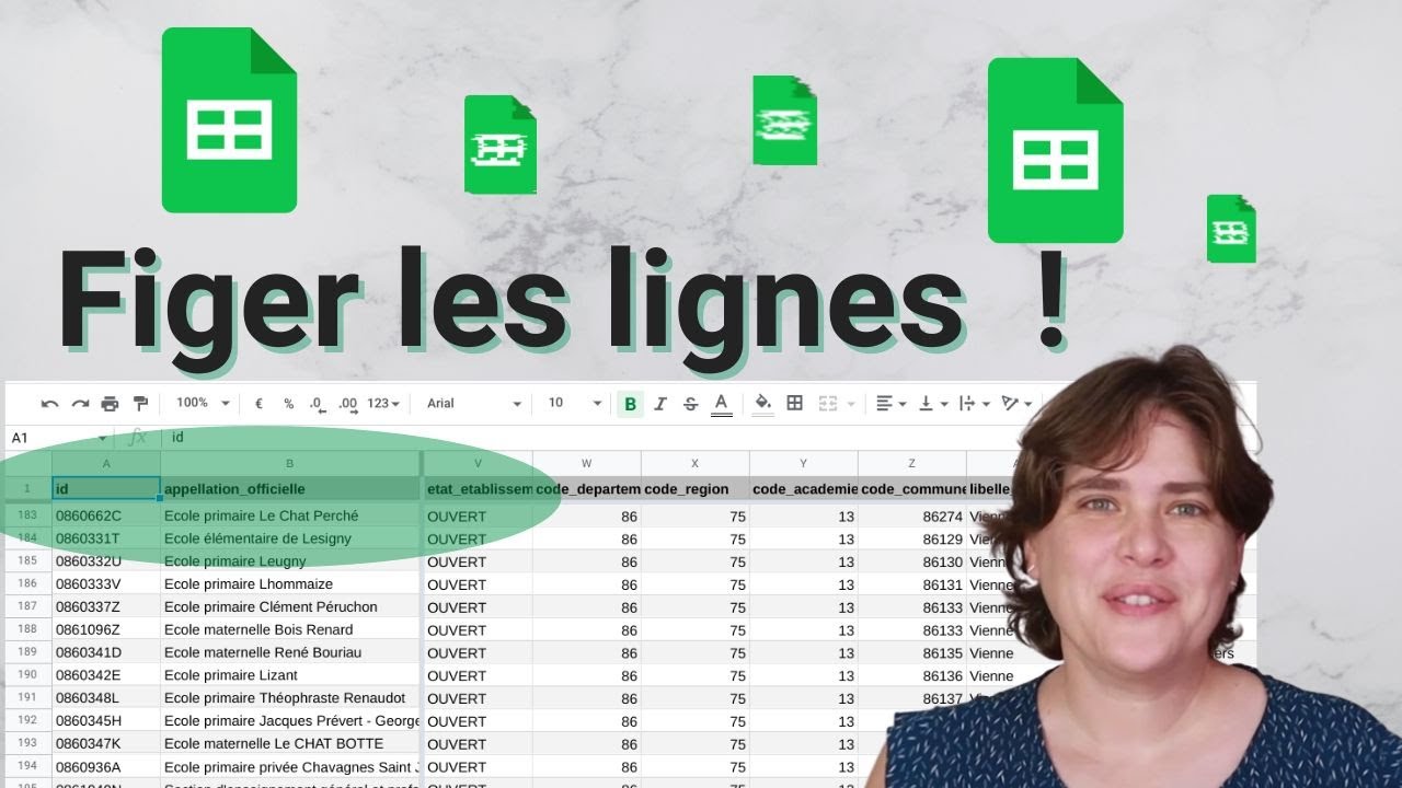Toujours afficher les premieres lignes avec Google Sheets