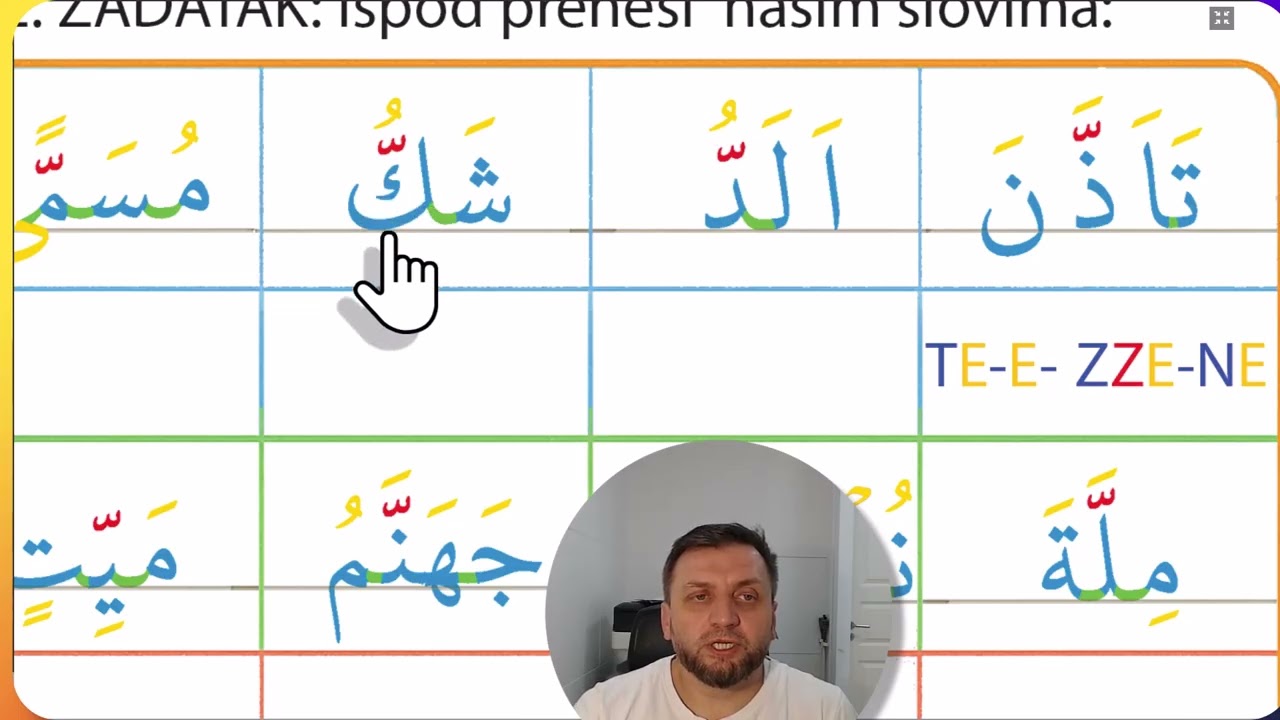 Lekcija 22 ( Tešdid - pritisak na slovu )