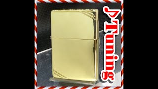 №922 ZIPPO 1937レプリカ ダイアゴナルライン 真鍮無垢 ♪チューニング Tuning ジッポー 【D XIV】 1998年4月