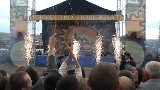 Блестящие - Чао, бамбина - срыв концерта в Александровске 27.07.2007