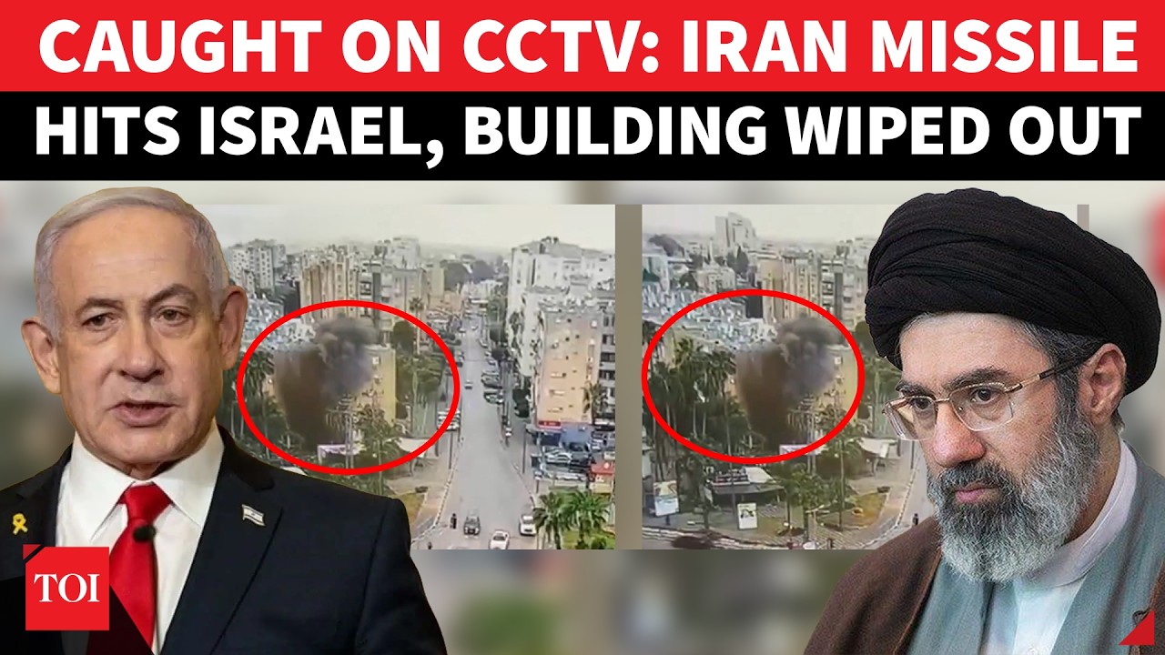 Deadly IRANIAN MISSILE Strike Rocks Central Israel; Huge Blast Reduces Building To Rubble | On Cam