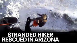 Australian hiker rescued after being stranded in freezing Arizona mountains