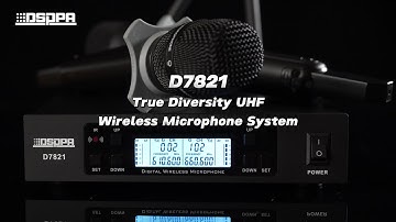 DSPPA | D7821 True Diversity UHF Wireless Microphone System