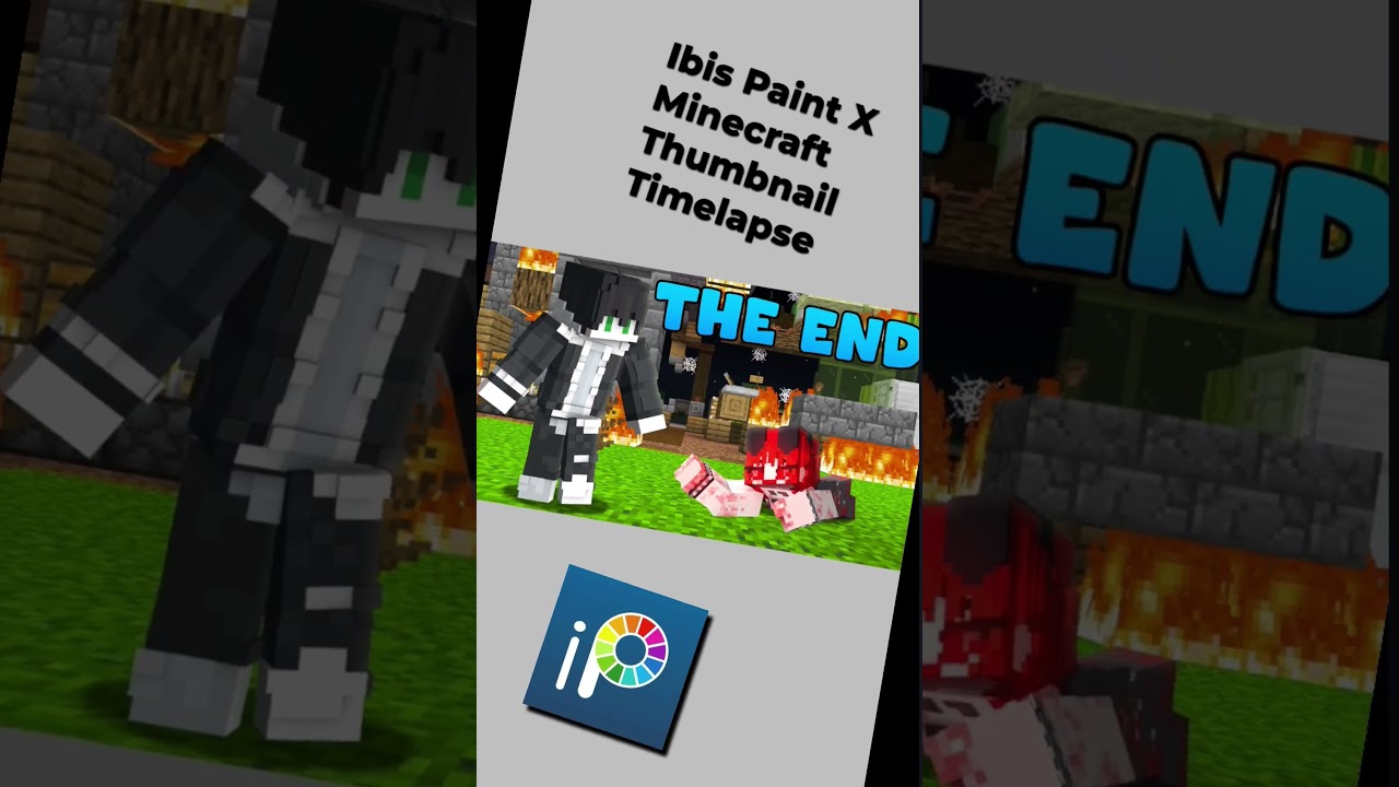 Minecraft Thumbnail Ibis Paint X Timelapse #minecraft #gaming #thumbnail #dhrumil