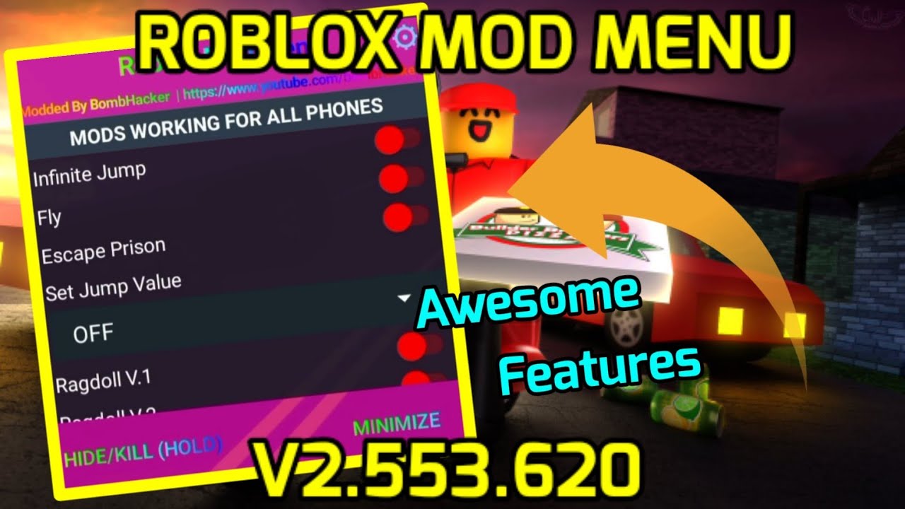 Roblox Mod Menu v2.593.656  Free, Fly, Super Jump, God Mode 