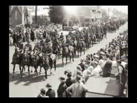 A tribute to the Australian men and horses who fought and lost their lives on foreign soil in the first world war. Many men died at Gallipoli, the western front and palestine. The charge of the 4th light horse at Beersheba is considered the last successful cavalry charge in history. 800 horses and men charged at full gallop on 31st of october 1917. Despite the victory and low level of casualties, only one of the 74000 horses returned to Australia. The rest were shot after the soldiers were told they could not bring them home. Many of them plaited a lock of their horse's mane and put it in their pocket to remember them by, before they had to kill them.