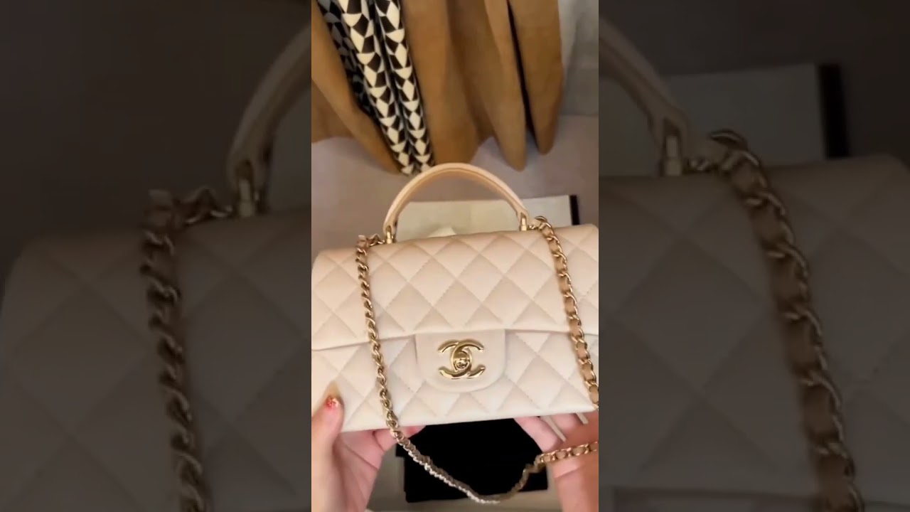 Chanel Mini Top Handle Beige SS21