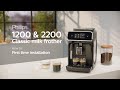 Philips Series 1200 & 2200 Automatic Coffee Machines -  How to Install and Use