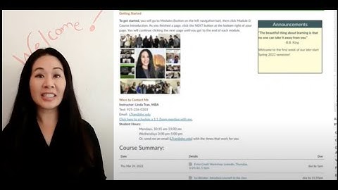Welcome Video! BUS-109- 8-Week course