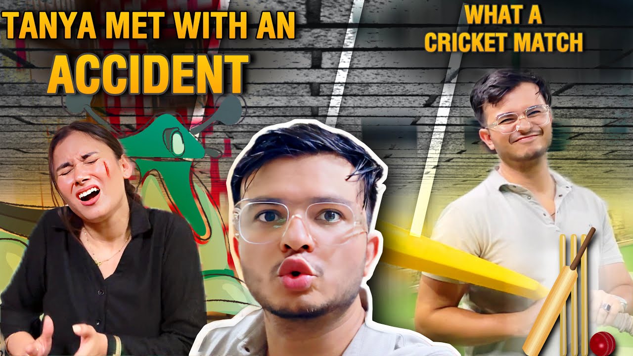 Tanya ka hua accident 🤯 Family k saath cricket time😍 Tanya ka hua accident 🤯 Family k saath cricket time😍