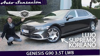 Prueba Genesis G90 3.5t  LWB 2024 review  ¿LUJO coreano a la altura de los ALEMANES?