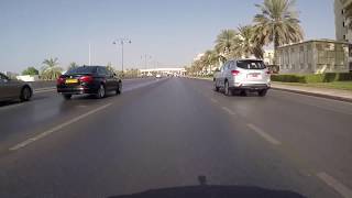 Muscat, Oman - Drive from Avenues Mall to Quntab Beach - HD Quality