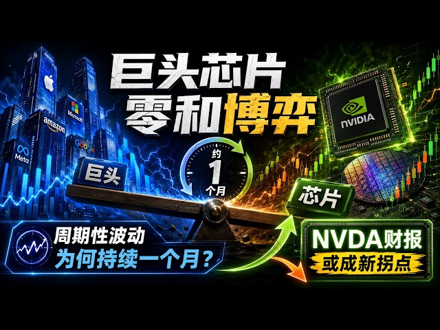 巨头芯片零和博弈规律，周期性波动为何持续一个月，NVDA财报或将再成新拐点