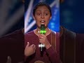 "She first stuttered, then shocked the judges 😧 #shorts #america