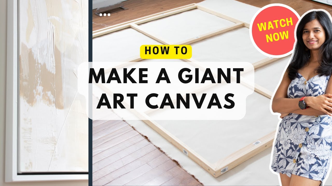 DIY canvas, How to build a large canvas for painting