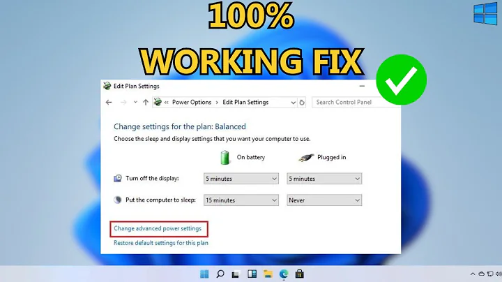 FIX: Windows Laptop turns off when unplugged even with new Battery