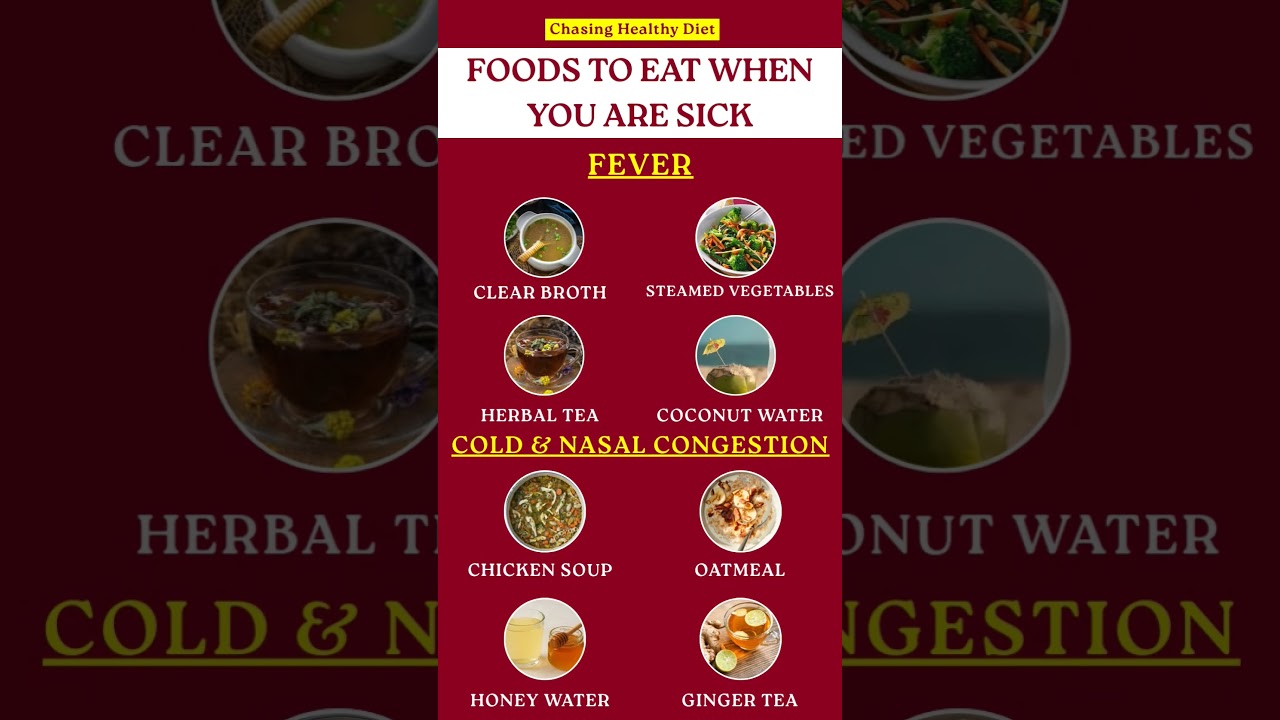 Foods to Eat When You Are Sick | Best Diet for Fever, Cold & Nasal Congestion 