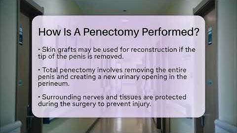 How Is A Penectomy Performed? - The Operating Table