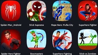 Spider Man Miles Morales, Stick Supreme, Rope Hero Mafia, Super Fighter Spider, Spider Hero Fighter, screenshot 3