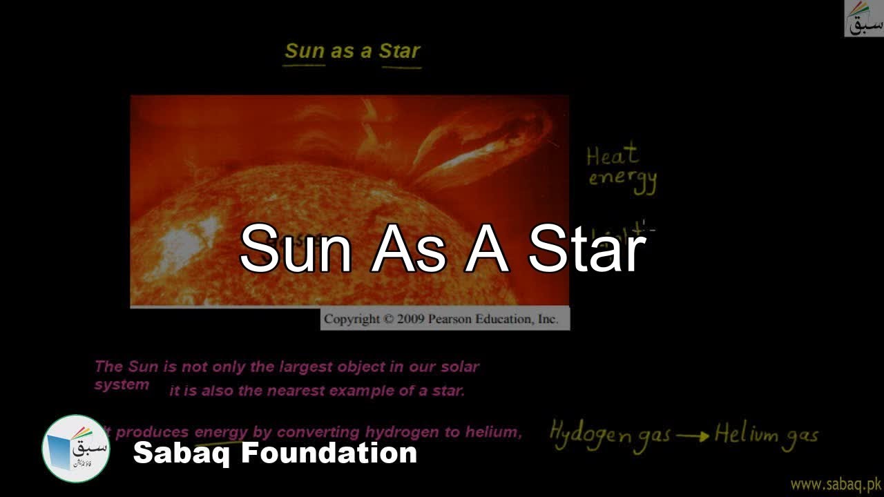 Sun As A Star, General Science Lecture | Sabaq.pk