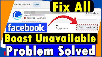 How To Fix Boost Unavailable On Facebook Page 2025 | Facebook Page Boost Unavailable Problem Solve