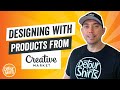 Designing with Creative Market | How to Create Print on Demand T-Shirt Designs Using Fonts & Clipart