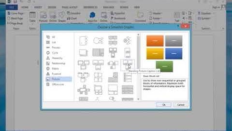 How to create a Flowchart with pictures in Microsoft® Word 2013 on a Windows® 8 1 PC