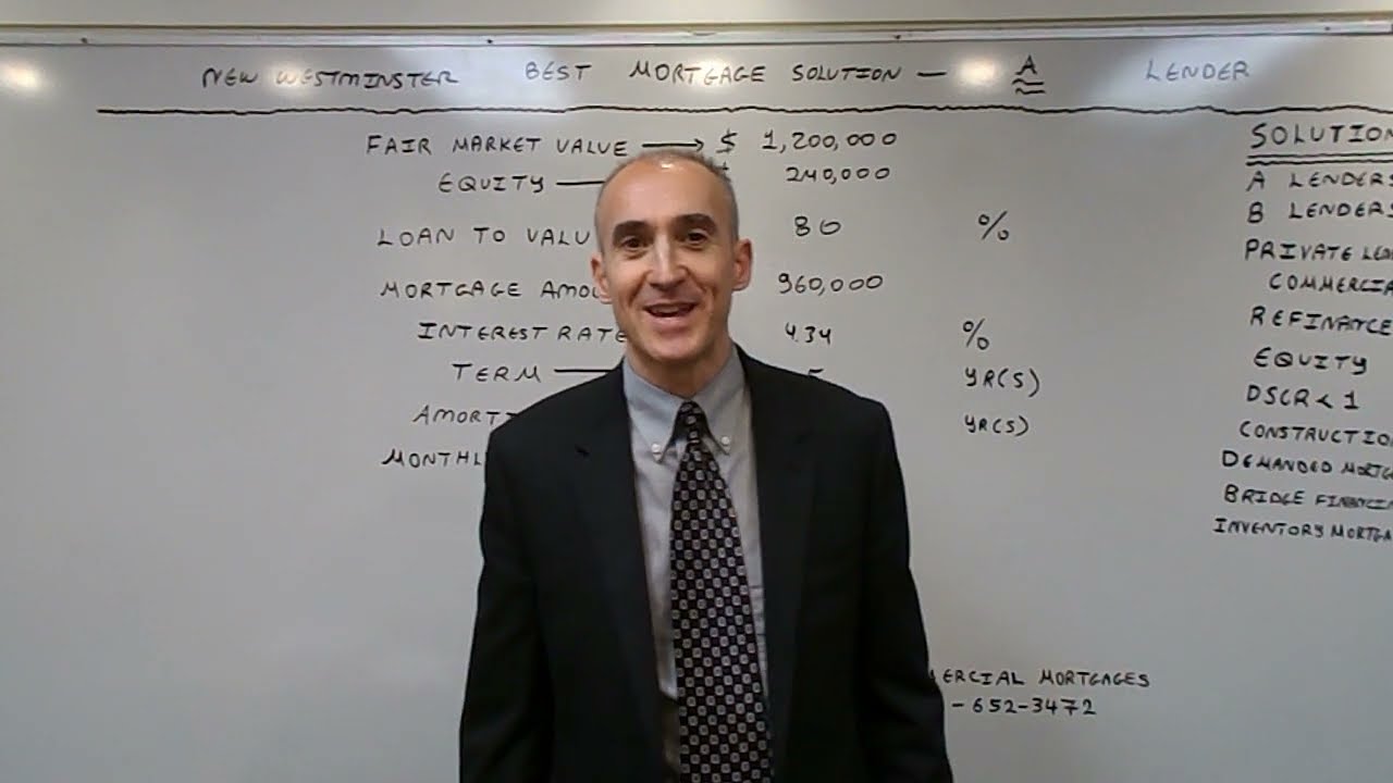 New Westminster Best Mortgage Solution with an A Lender - Rate of 4.34%