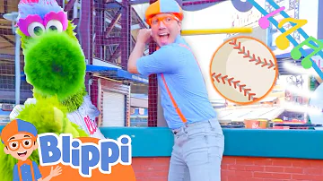 Take Me Out to the Ball game | Brand New BLIPPI Baseball Song | Classic Sports Songs For Kids