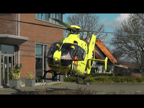 Traumahelikopter vertrekt uit Brielle na inzet medisch centrum