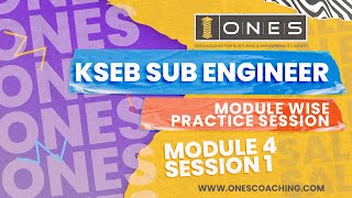 KSEB Sub Engineer | Practice Session | Module 4 | Session 1