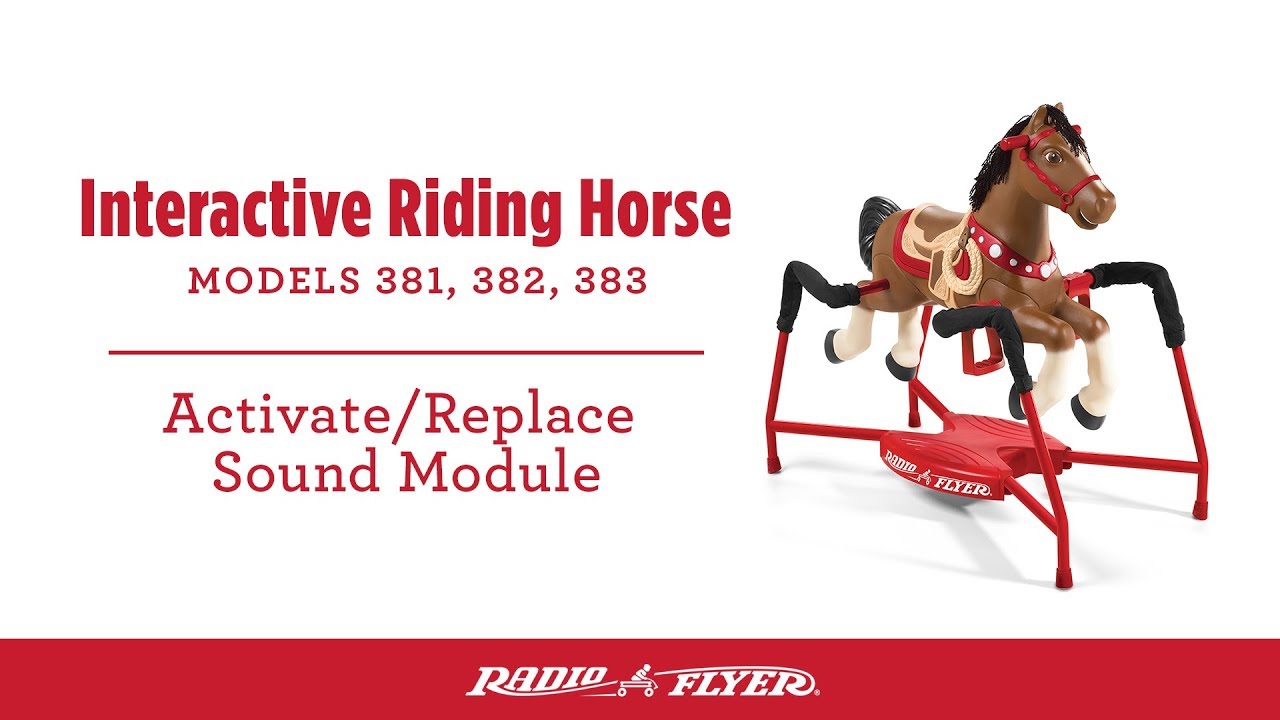 radio flyer duke interactive riding horse