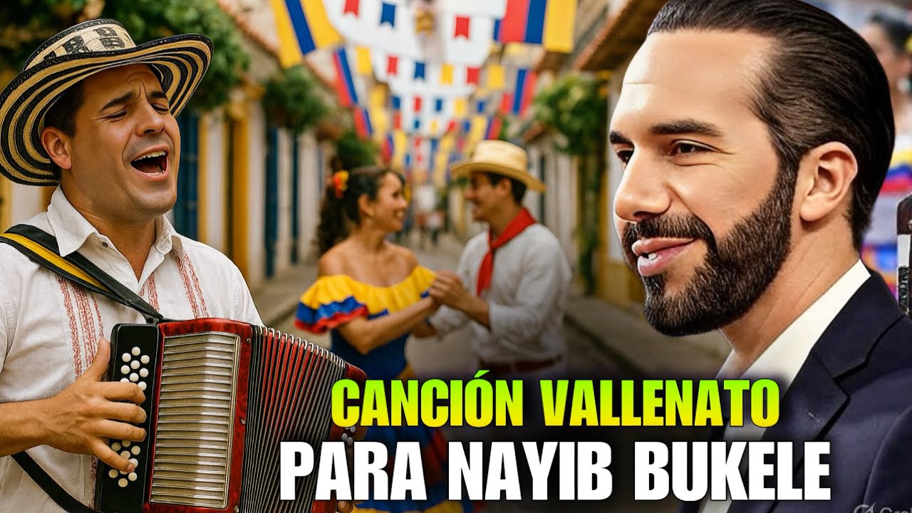 Cantante Colombiano Le Dedica una Canción Vallenato a Nayib Bukele
