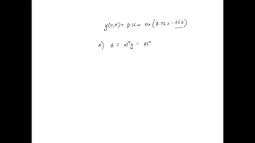 A string oscillates due to a traveling transverse wave with the wave function: y(x,t) = 0.160m sin(…
