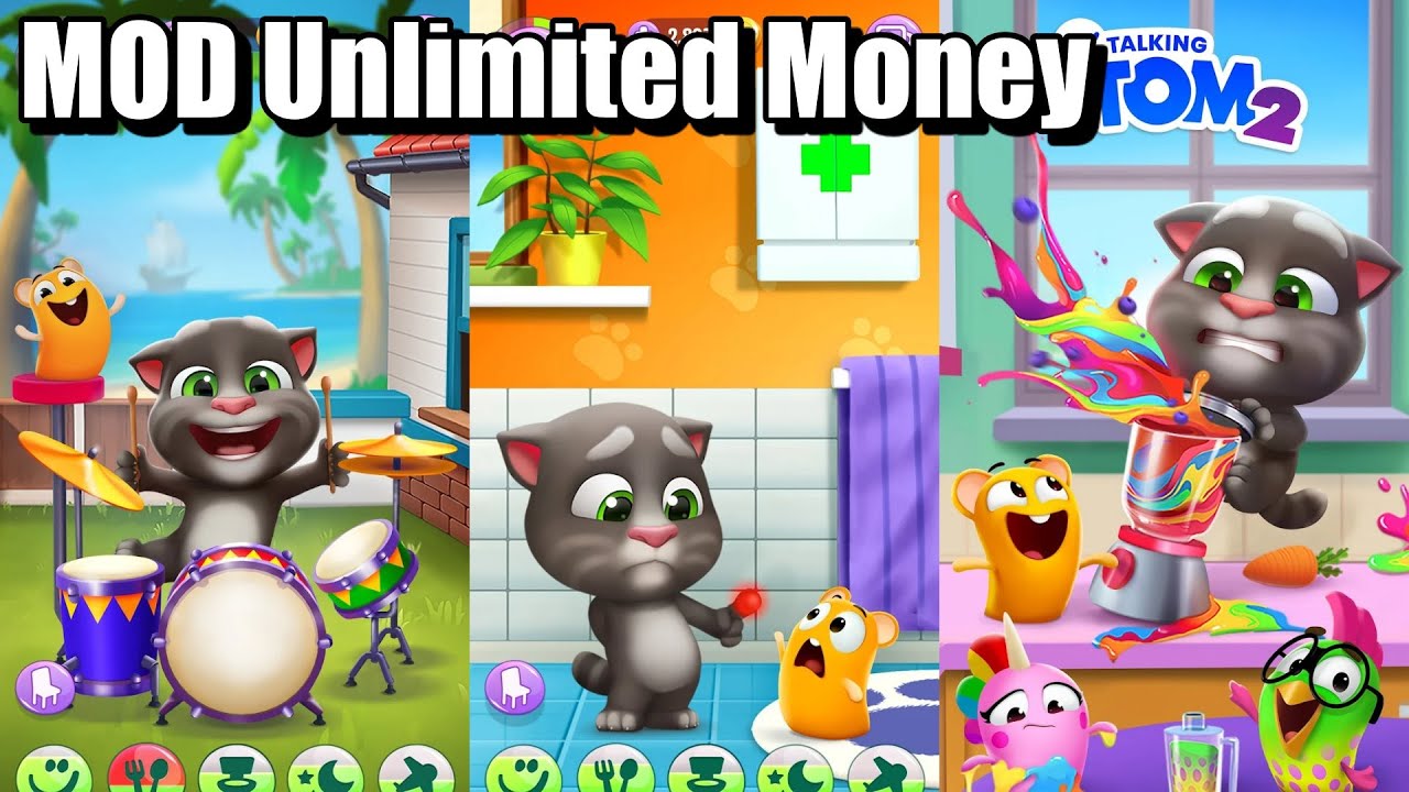 My Talking Tom 2 MOD Unlimited Money 4.5.1.7856 apk YouTube