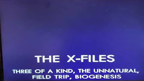 Opening To The X-Files Season 6 Tape 5 2000 UK VHS