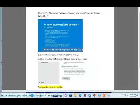 Remove Windows Defender Security warning Computer locked FakeAlert