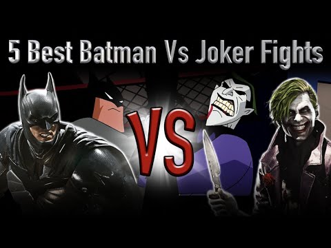 5 Best Batman Vs Joker Fights - YouTube